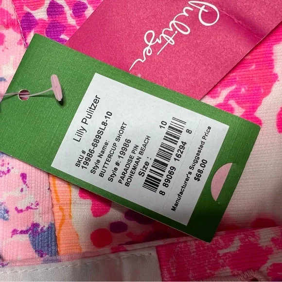 Lilly Pulitzer NWT buttercup shorts sz 10 - Picture 3 of 5